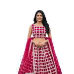 Women's Pink Embroidered Lehenga Choli