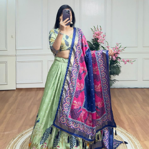 Lehenga Choli with Dupatta for Women Navratri Wear