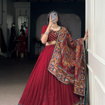 Maroon Dolla Silk Lehenga Choli